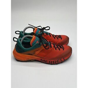 Merrell MTL Long Sky 2 Womens Trail Running Shoes Orange Teal Vibram Size 10